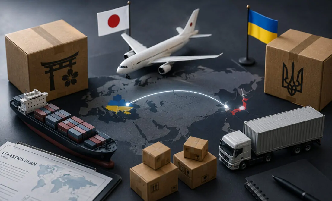 Особливості доставки вантажу з Японії в Україну